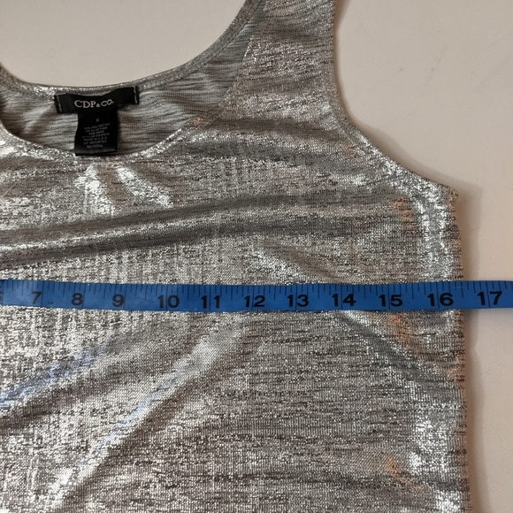 Silver Tank top size Small Gray - Picture 3 of 5